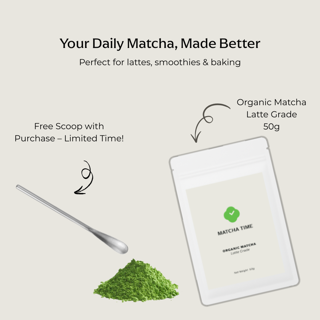 Organic Everyday Latte Grade Matcha 50g Pouch