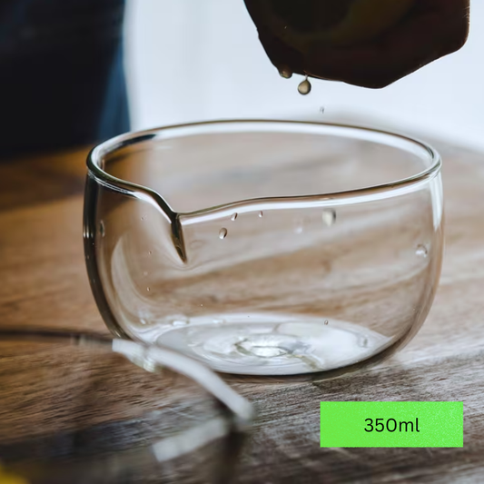 Clear Glass Matcha Bowl – 350ml